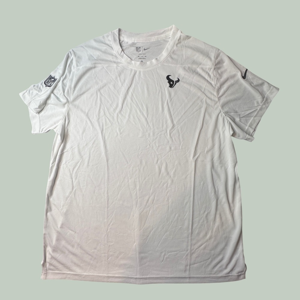 Houston Texans Nike T-Shirt Mens XXL White NFL Football Dri-FIT DZ5726-100 NEW